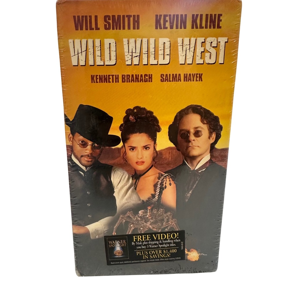 New Warner Bros Wild Wild West VHS Sealed Action Movie 1999